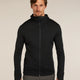 Icebreaker Merino 260 Quantum Long Sleeve Zip Hoodie (Men's) - Black