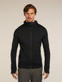 Icebreaker Merino 260 Quantum Long Sleeve Zip Hoodie (Men's) - Black