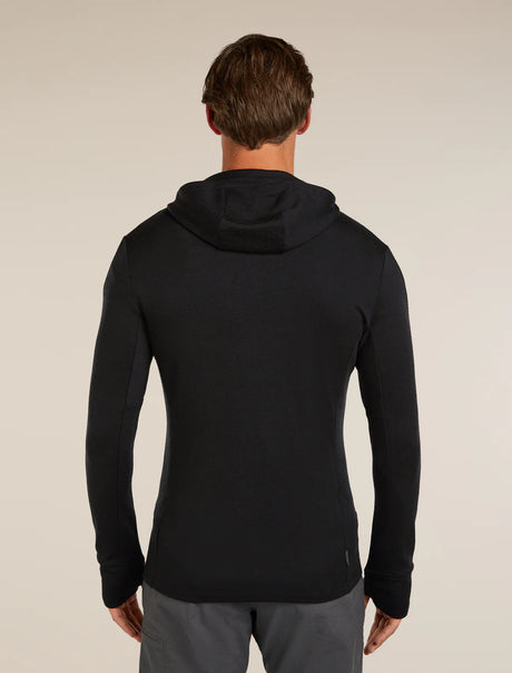 Icebreaker Merino 260 Quantum Long Sleeve Zip Hoodie (Men's) - Black
