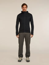 Icebreaker Merino 260 Quantum Long Sleeve Zip Hoodie (Men's) - Black