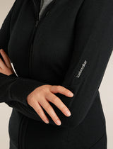 Icebreaker Merino 260 Quantum Long Sleeve Zip Hoodie (Women's) - Black