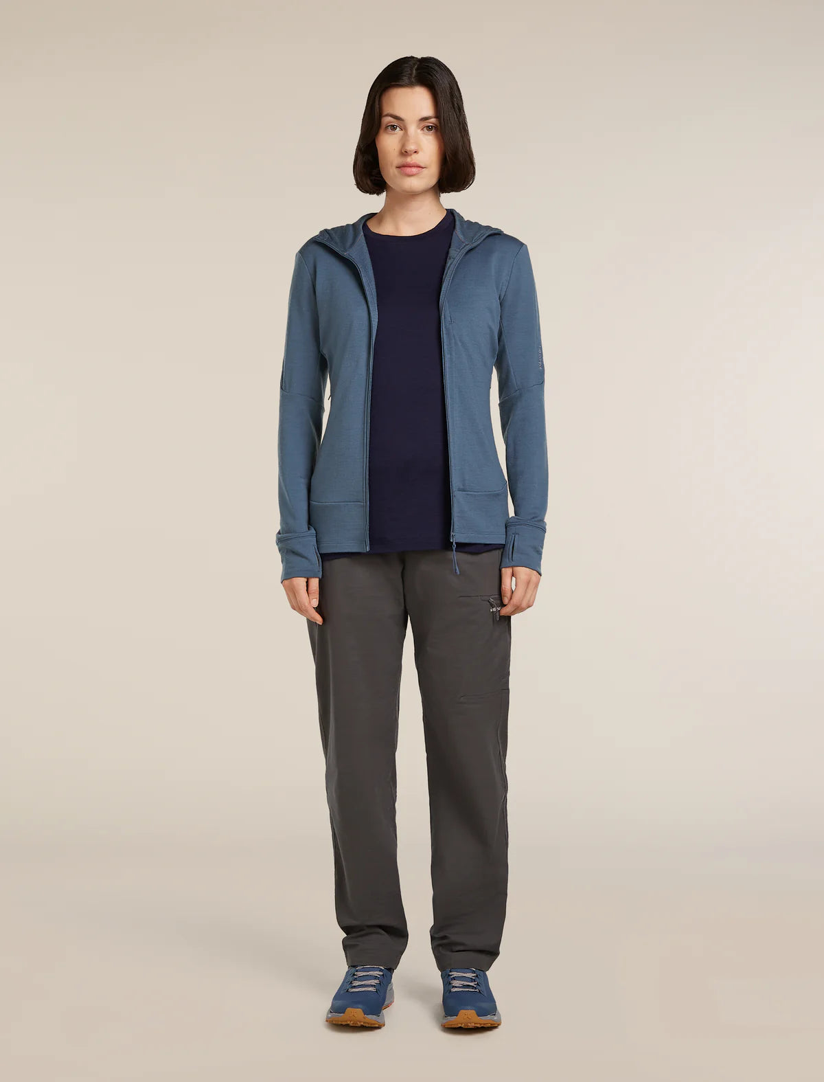 Icebreaker Merino 260 Quantum Long Sleeve Zip Hoodie (Women's) - Dawn