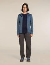 Icebreaker Merino 260 Quantum Long Sleeve Zip Hoodie (Women's) - Dawn