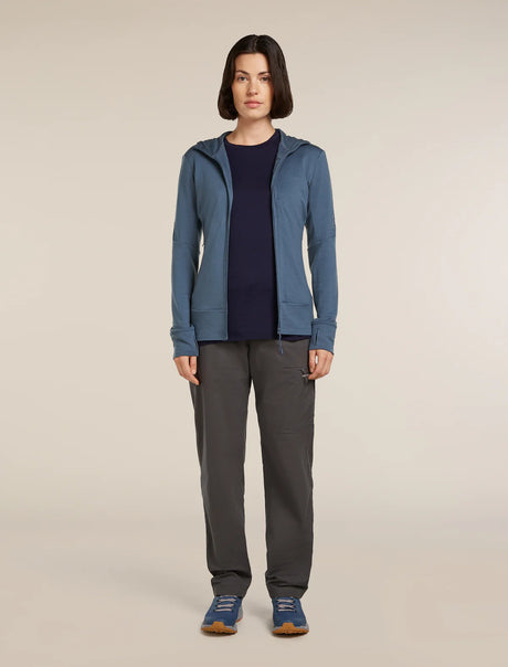 Icebreaker Merino 260 Quantum Long Sleeve Zip Hoodie (Women's) - Dawn