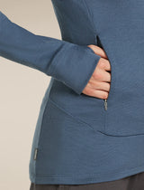 Icebreaker Merino 260 Quantum Long Sleeve Zip Hoodie (Women's) - Dawn