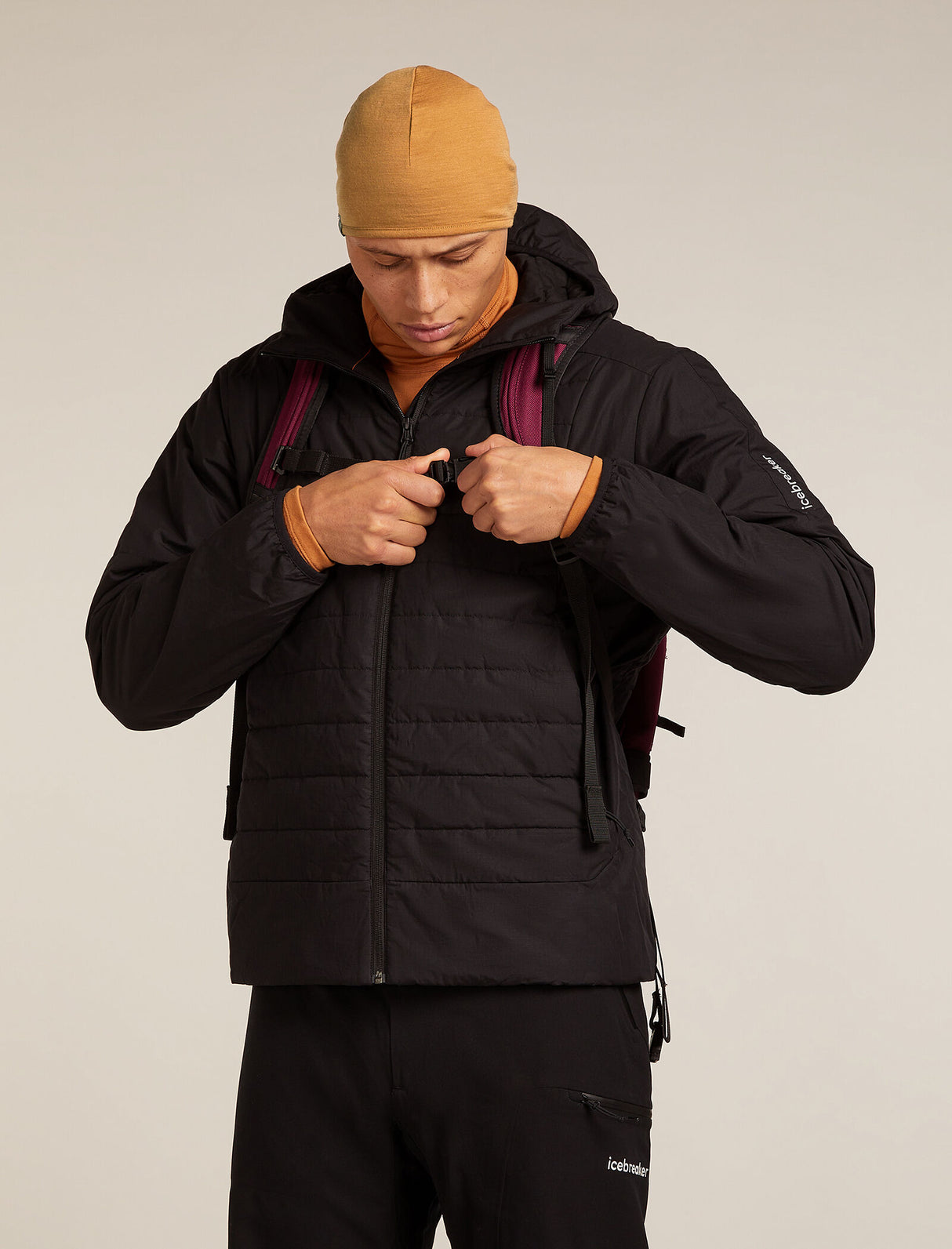 Icebreaker Merino 200 Pocket Hat (Unisex) - Hydro/Trail - Find Your Feet Australia Hobart Launceston Tasmania