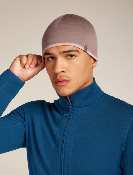 Icebreaker Merino 200 Pocket Hat (Unisex) - Summit/Blush - Find Your Feet Australia Hobart Launceston Tasmania