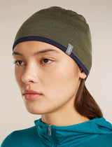 Icebreaker Merino 200 Pocket Hat (Unisex) - Dark Loden/Midnight Navy