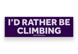Keep Tassie Wild Sticker/Stickers I'd Rather Be Climbing