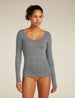 Icebreaker Merino 150 Siren Long Sleeve Sweetheart Top (Women's) Icebreaker