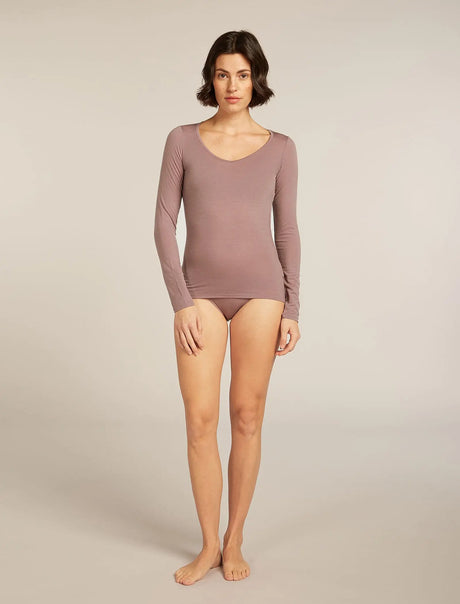 Icebreaker Merino 150 Siren Long Sleeve Sweetheart Top (Women's) Icebreaker