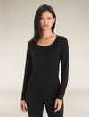 Icebreaker Merino 200 Oasis Long Sleeve Scoop Thermal Top (Women's) Icebreaker