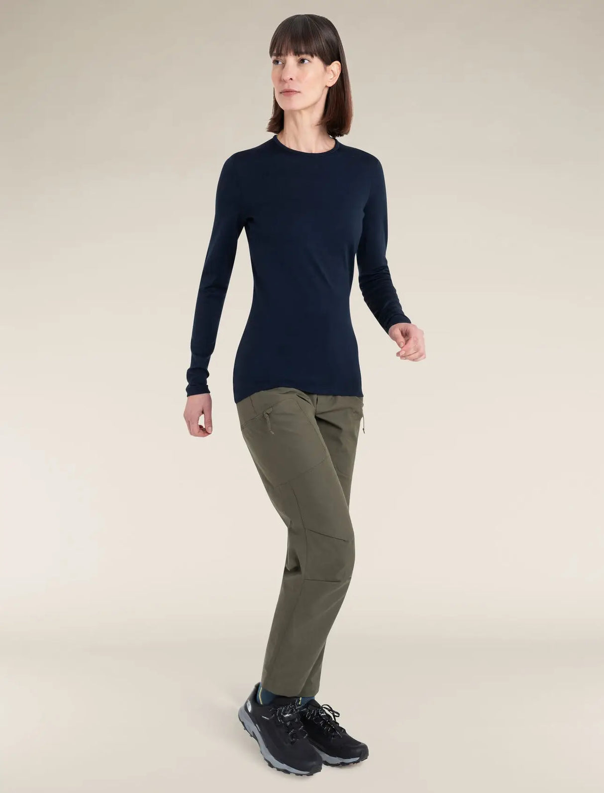 Icebreaker Merino 260 Tech Long Sleeve Crew Neck Thermal Top (Women's) Icebreaker