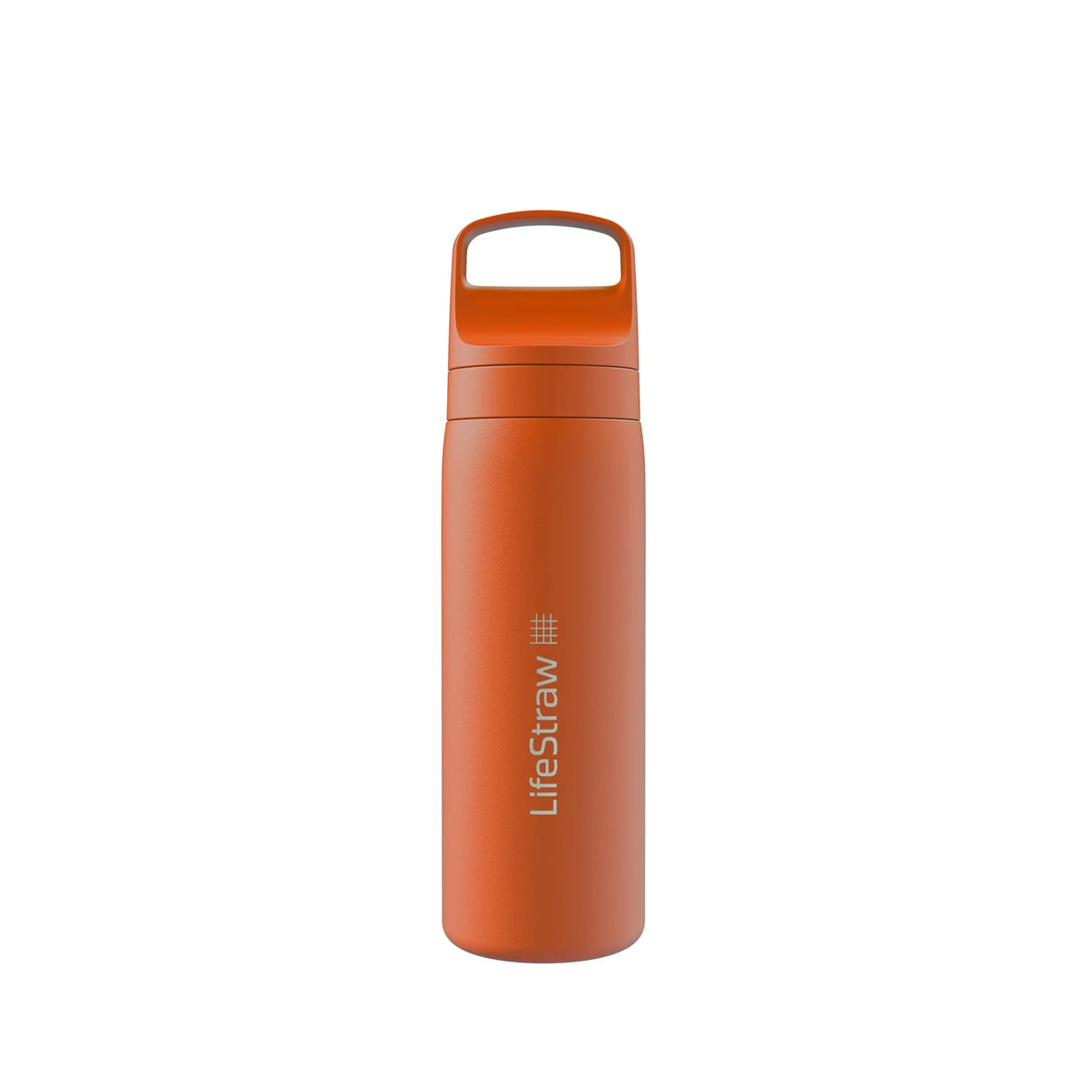 LifeStraw Go 2.0 Stainless Steel Water Filter Bottle (500ml) - Kyoto Orange