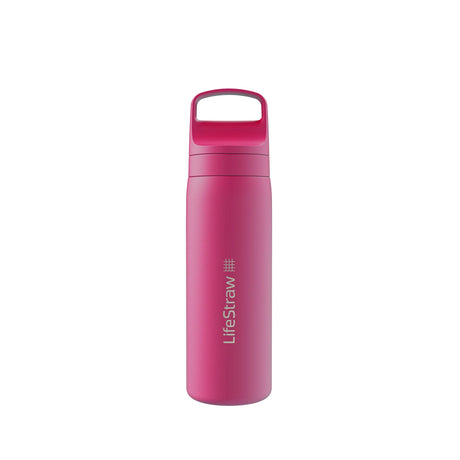LifeStraw Go 2.0 Stainless Steel Water Filter Bottle (500ml) - Orchid Pink