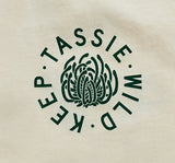 Keep Tassie Wild Land Tee (Men's) - Butter - Find Your Feet Australia Hobart Launceston Tasmania