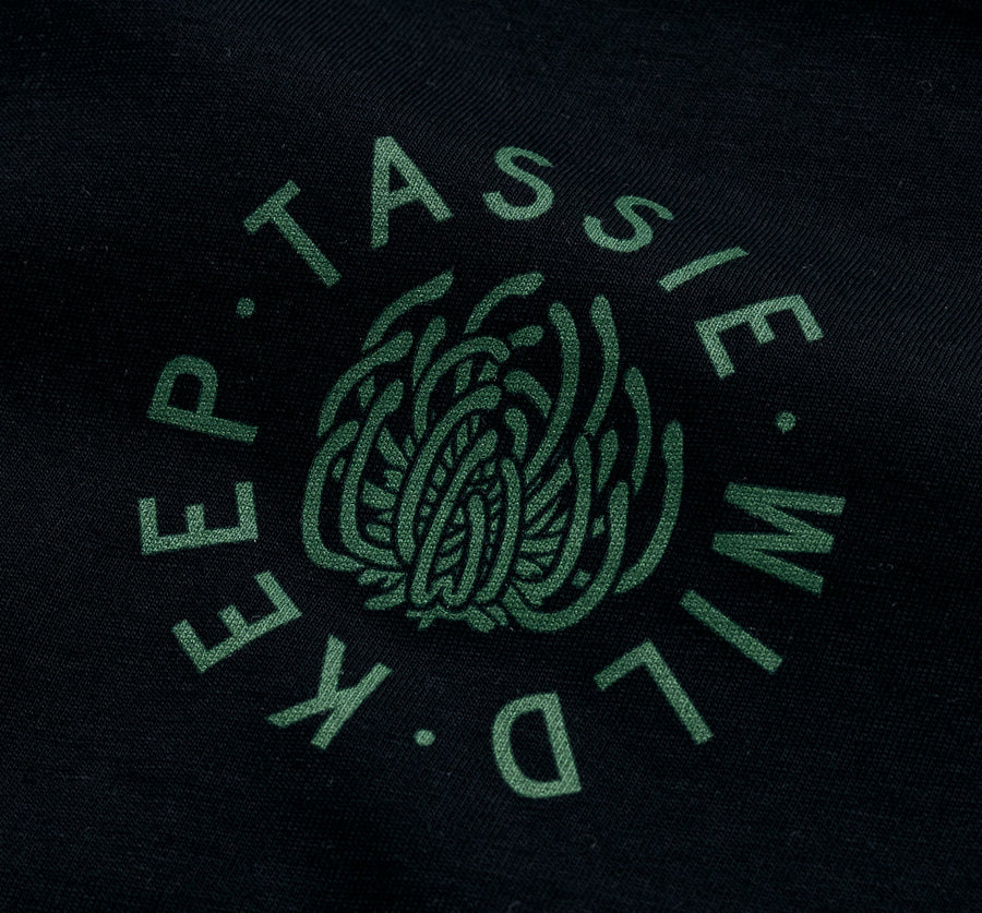 Keep Tassie Wild Land Tee (Women's) - Black - Find Your Feet Australia Hobart Launceston Tasmania