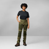 Fjällräven Keb Agile Trousers (Women's) - Laurel Green/Deep Forest
