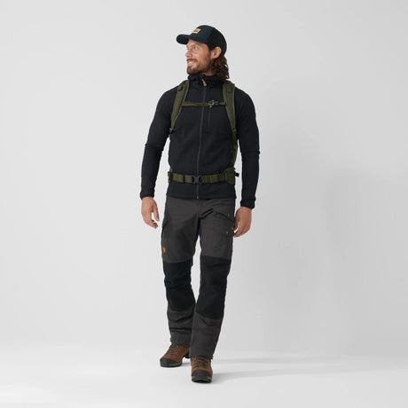 Fjällräven Keb Fleece Hoodie (Men's) - Black - Find Your Feet Australia Hobart Launceston Tasmania