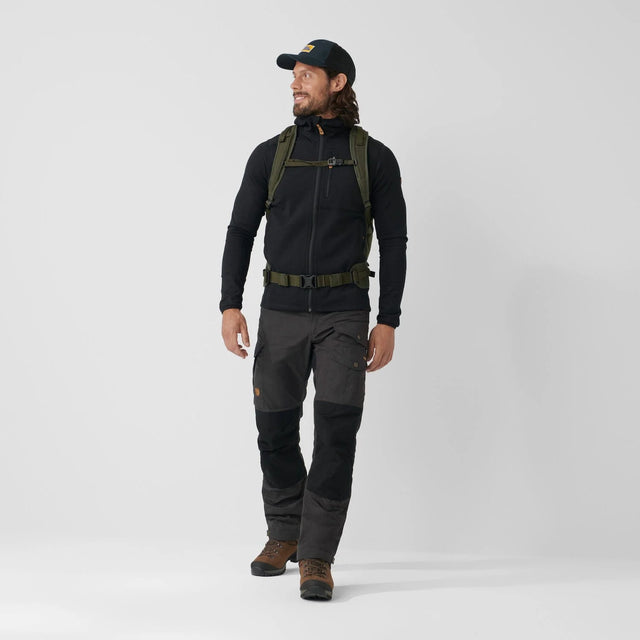 Fjällräven Keb Fleece Hoodie (Men's) - Black - Find Your Feet Australia Hobart Launceston Tasmania