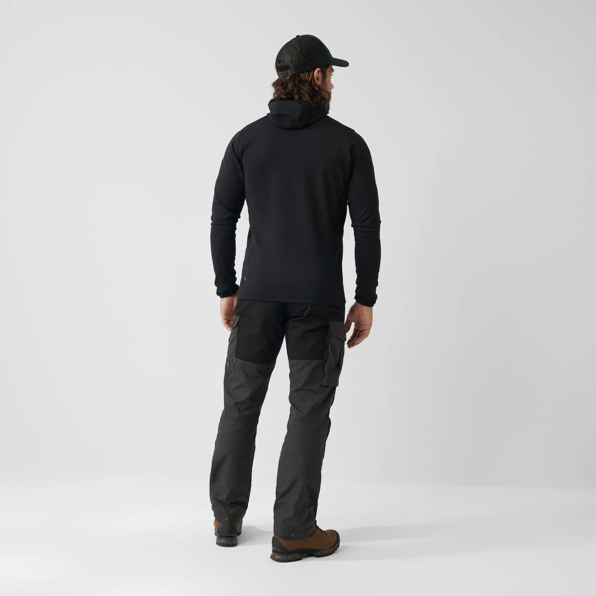 Fjällräven Keb Fleece Hoodie (Men's) - Black - Find Your Feet Australia Hobart Launceston Tasmania