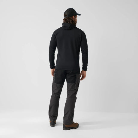 Fjällräven Keb Fleece Hoodie (Men's) - Black - Find Your Feet Australia Hobart Launceston Tasmania