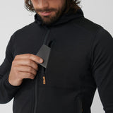 Fjällräven Keb Fleece Hoodie (Men's) - Black - Find Your Feet Australia Hobart Launceston Tasmania