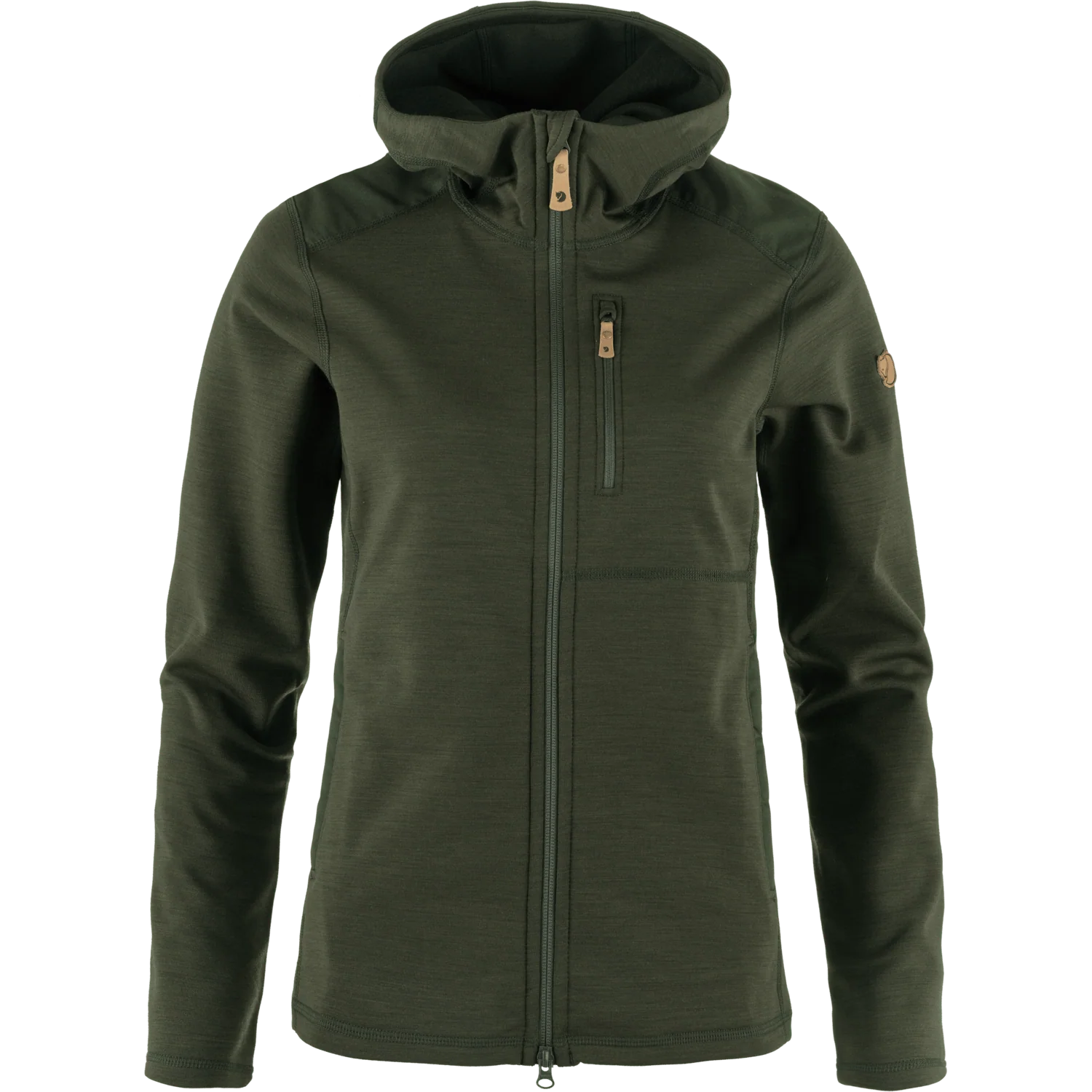 Fjällräven Keb Fleece Hoodie (Women's) - Deep Forest