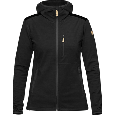 Fjällräven Keb Fleece Hoodie (Women's) - Black - Find Your Feet Australia Hobart Launceston Tasmania