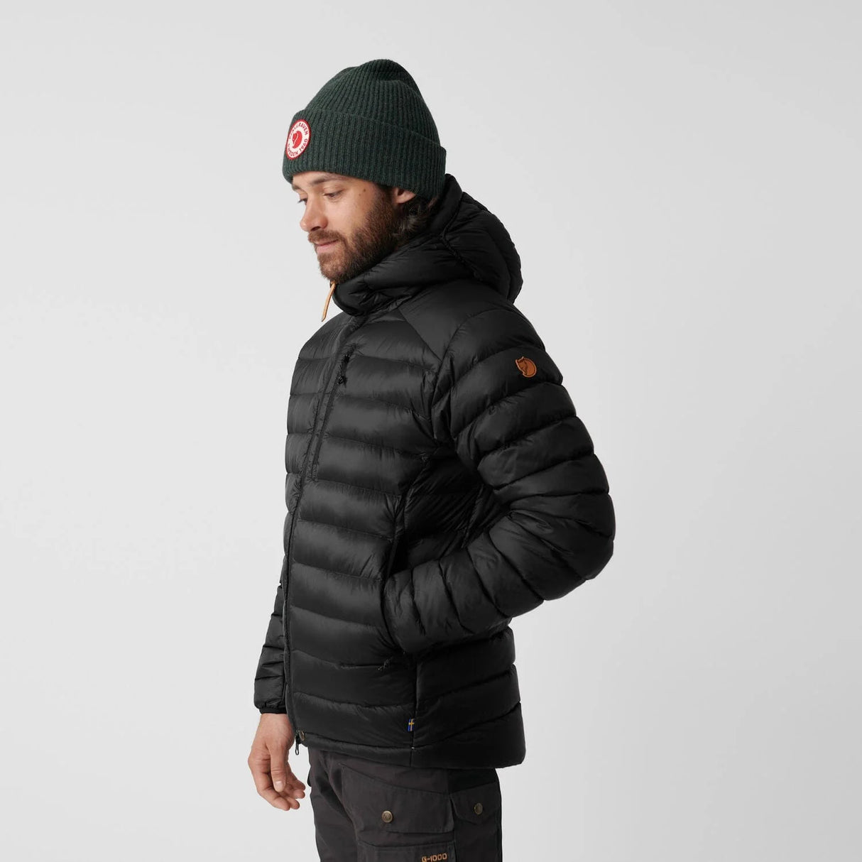 Fjallraven Keb Touring Down Jacket (Men's) - Black - Find Your Feet Australia Hobart Launceston Tasmania