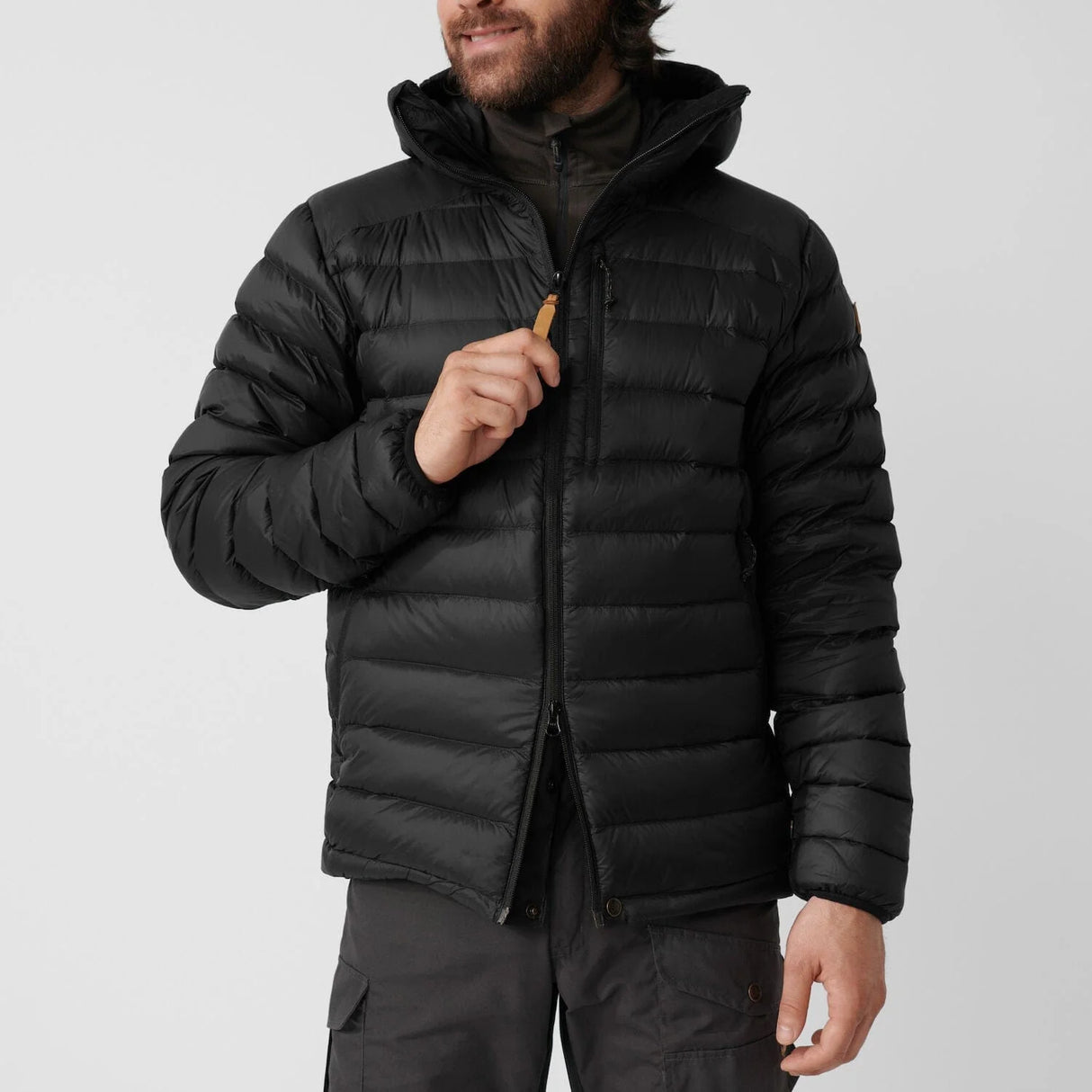 Fjallraven Keb Touring Down Jacket (Men's) - Black - Find Your Feet Australia Hobart Launceston Tasmania