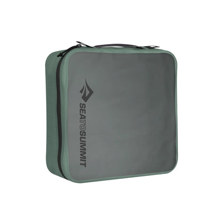 Sea To Summit Hydraulic Packing Cube - L - Laurel Green - Green - Find Your Feet Australia Hobart Launceston Tasmania