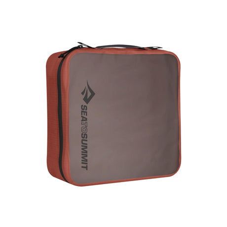 Sea To Summit Hydraulic Packing Cube - L - Red - Picante - Find Your Feet Australia Hobart Launceston Tasmania