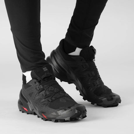 Salomon Speedcross 6 (Men's) - Black/Black/Phantom - Find Your Feet Australia Hobart Launceston Tasmania