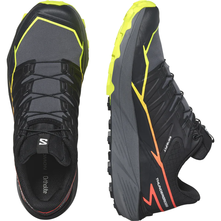 Salomon Thundercross Shoes (Men's) Black / Quiet Shade / Fiery Coral - Find Your Feet Australia Hobart Launceston Tasmania
