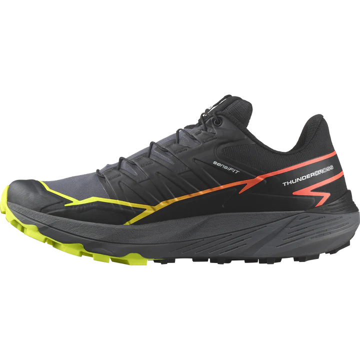 Salomon Thundercross Shoes (Men's) Black / Quiet Shade / Fiery Coral - Find Your Feet Australia Hobart Launceston Tasmania