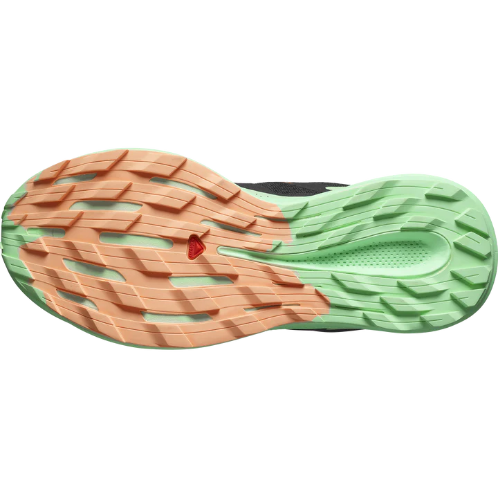Salomon Pulsar Trail Shoes (Women's) Black / Green Ash / Cantaloupe - Find Your Feet Australia Hobart Launceston Tasmania
