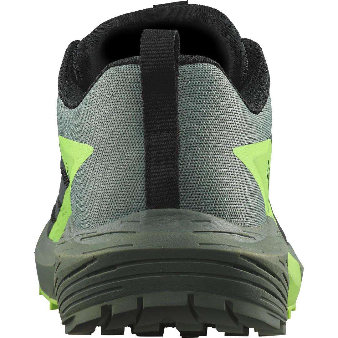 Salomon Sense Ride 5 (Men's) - Black/Laurel Wreath/Green Gecko - Find Your Feet Australia Hobart Launceston Tasmania