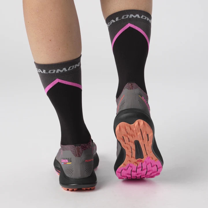 Salomon Pulsar Trail 2 Pro Shoes (Women's) Plum Kitten / Black / Pink Glo - Find Your Feet Australia Hobart Launceston Tasmania