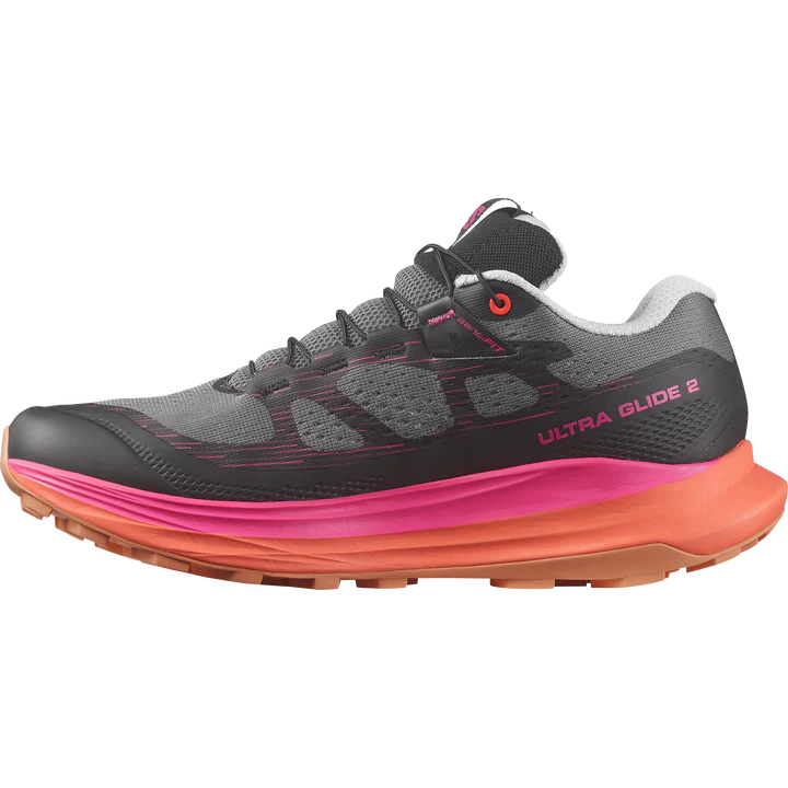 Salomon Ultra Glide 2 Shoes (Women's) Plum Kitten / Black / Pink Glo - Find Your Feet Australia Hobart Launceston Tasmania