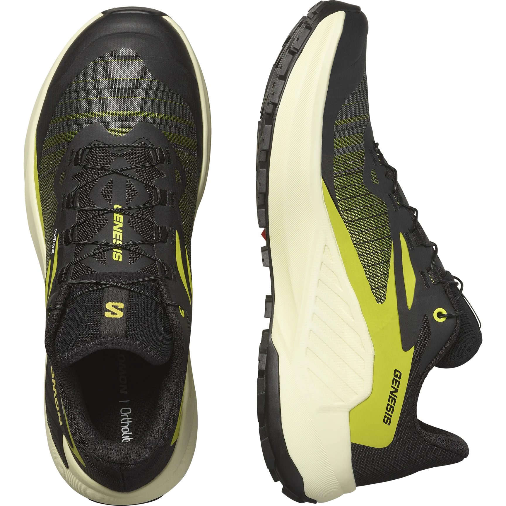 Salomon Genesis Shoe (Men's) - Black / Sulphur Spring / Transparent Yellow - Find Your Feet Australia Hobart Launceston Tasmania