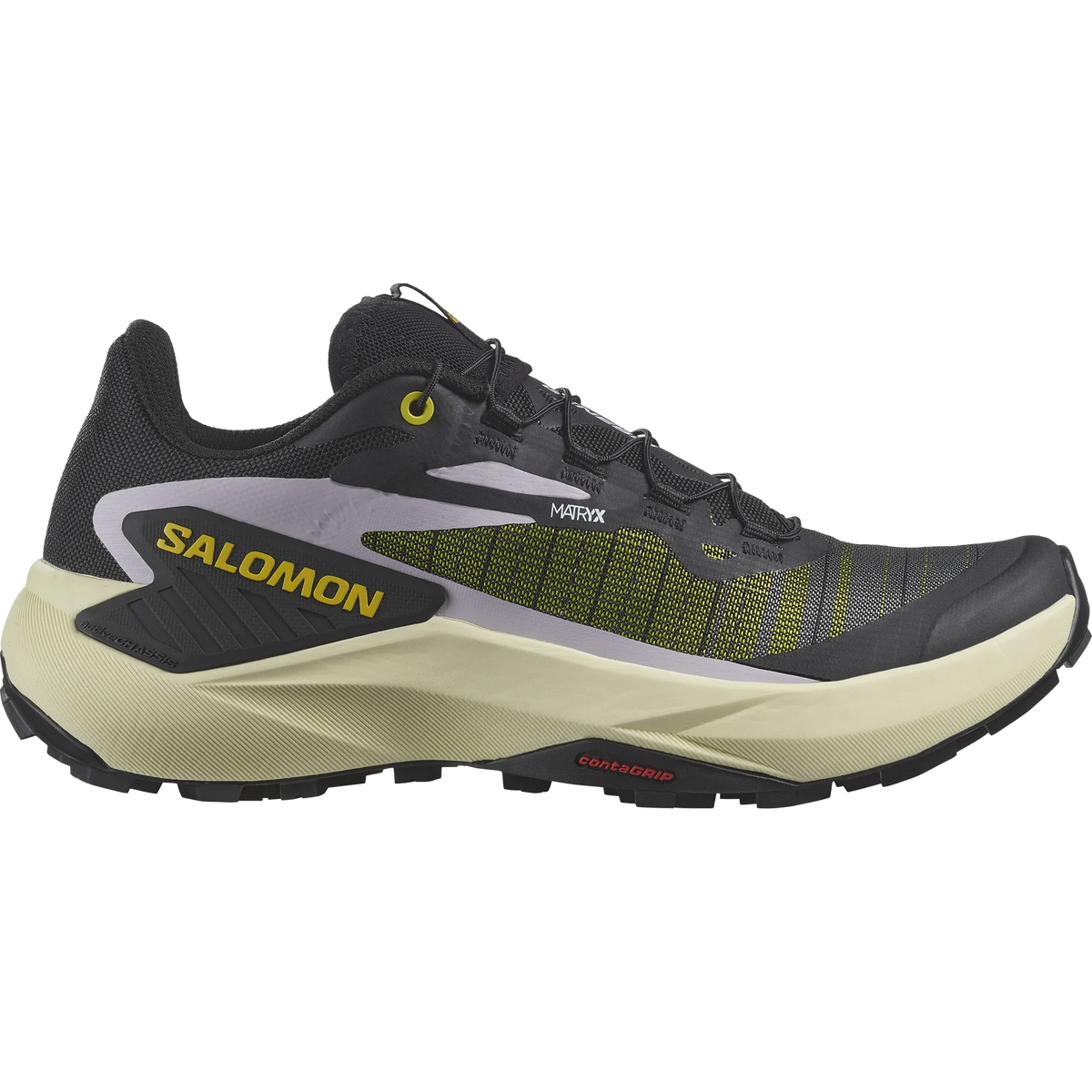 Salomon Genesis Trail Running Shoes (Women's) - Black / Sulphur Spring / Orchid Petal - Find Your Feet Australia Hobart Launceston Tasmania