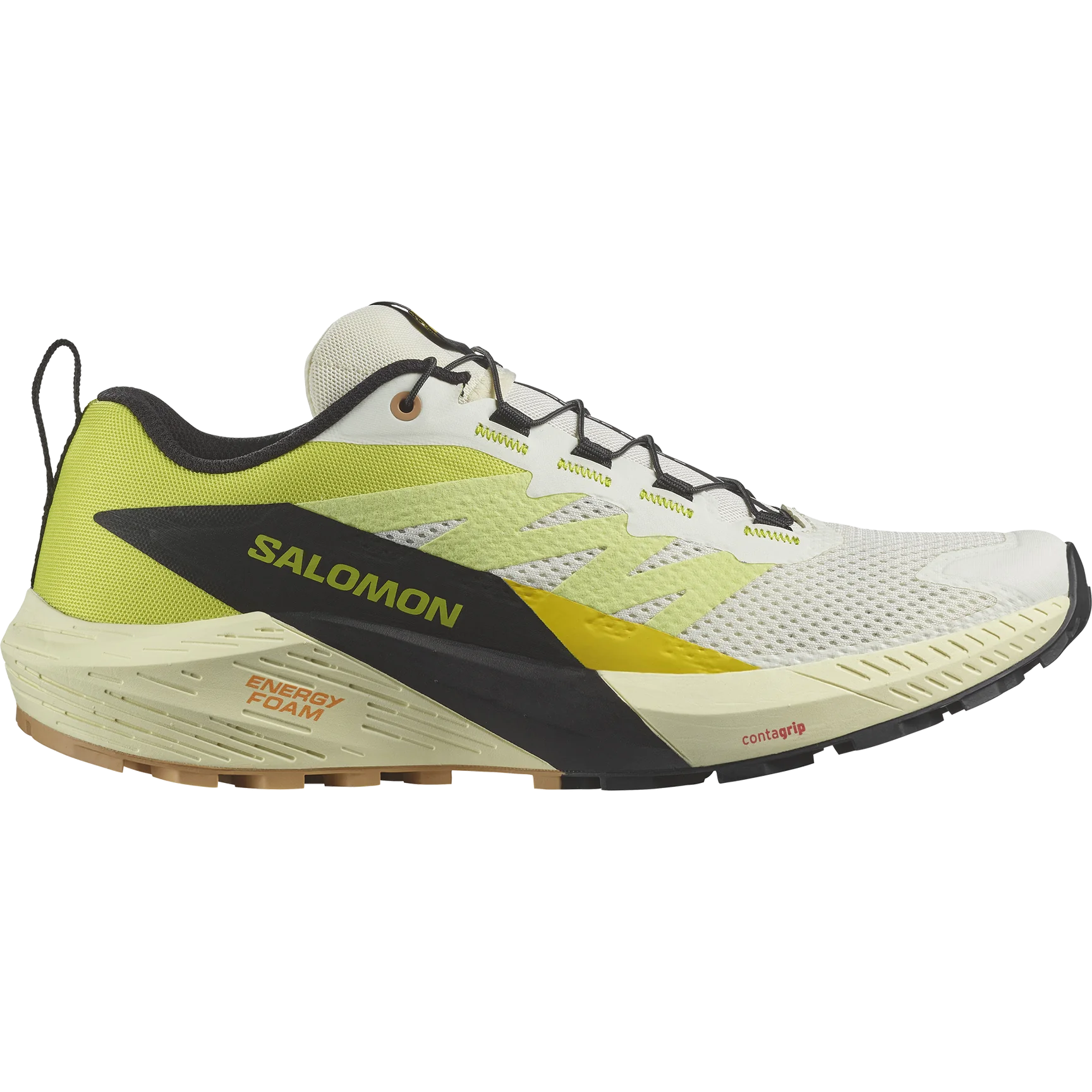 Salomon Sense Ride 5 Shoes (Men's) - Vanilla Ice / Sulphur Spring / Black - Find Your Feet Australia Hobart Launceston Tasmania