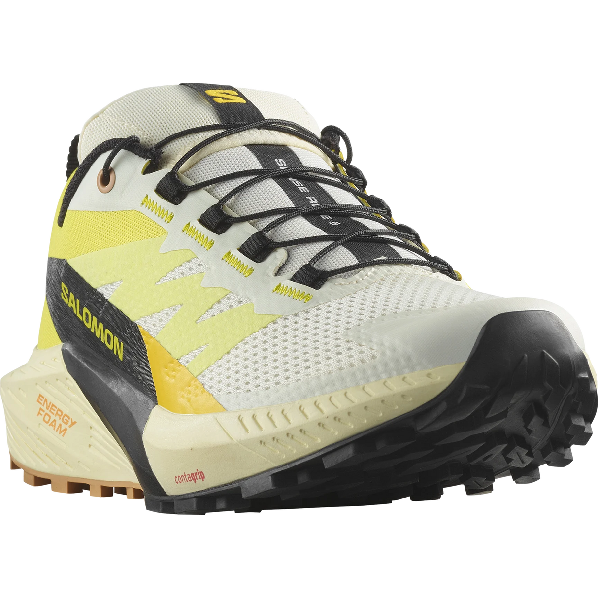 Salomon Sense Ride 5 Shoes (Women's) - Vanilla Ice / Sulphur Spring / Black - Find Your Feet Australia Hobart Launceston Tasmania