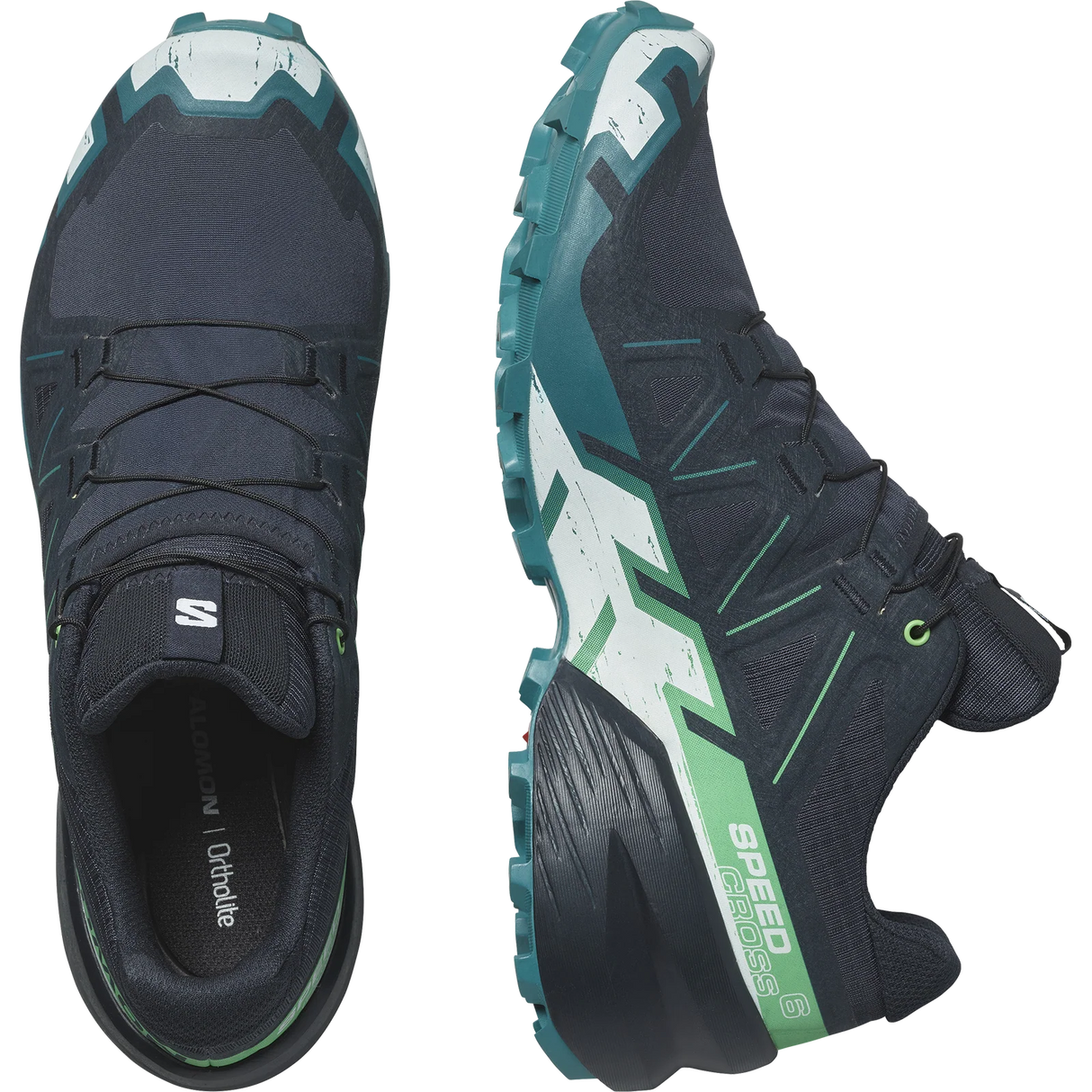 Salomon Speedcross 6 (Men's) - Carbon/Tahitian Tide/White - Find Your Feet Australia Hobart Launceston Tasmania