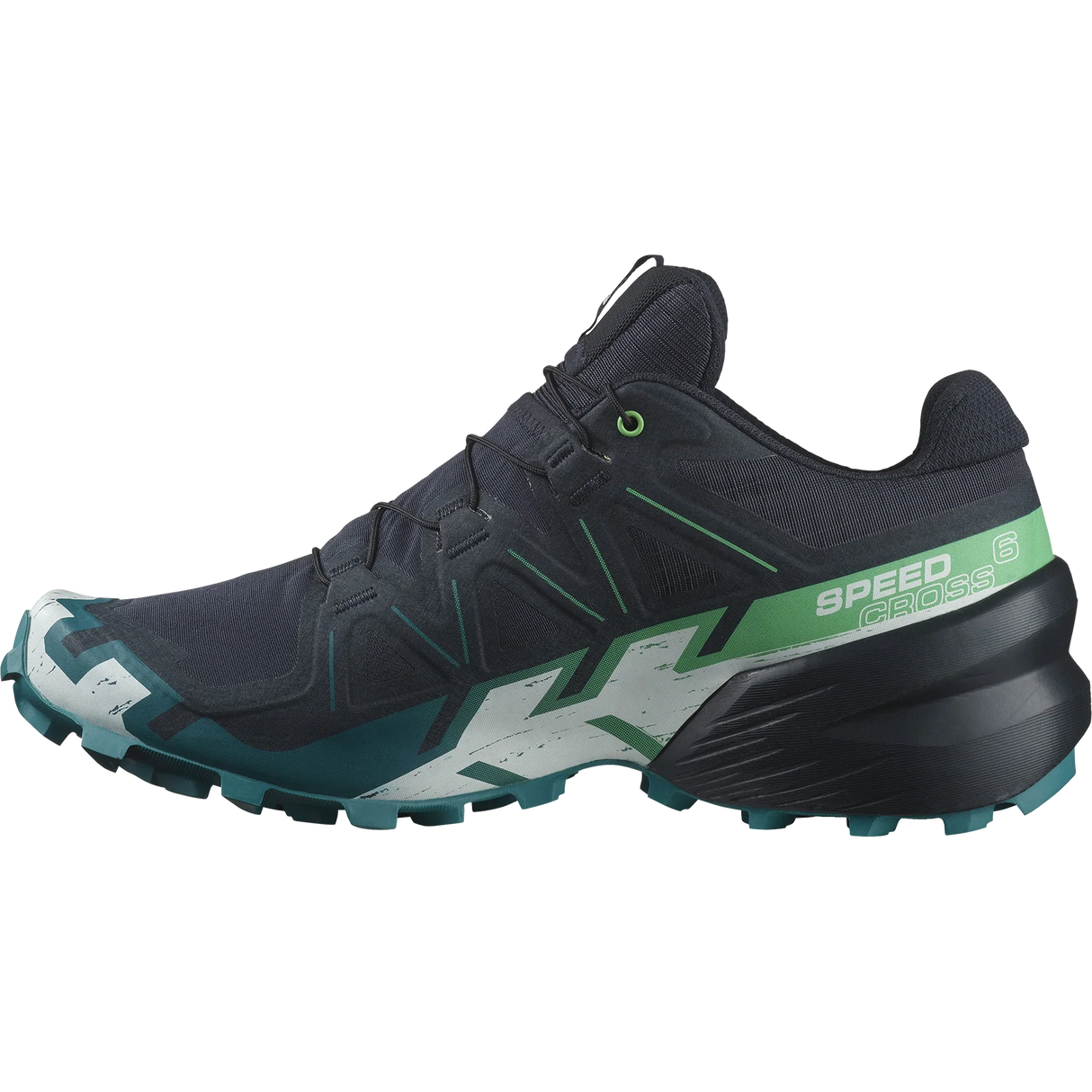 Salomon Speedcross 6 (Men's) - Carbon/Tahitian Tide/White - Find Your Feet Australia Hobart Launceston Tasmania
