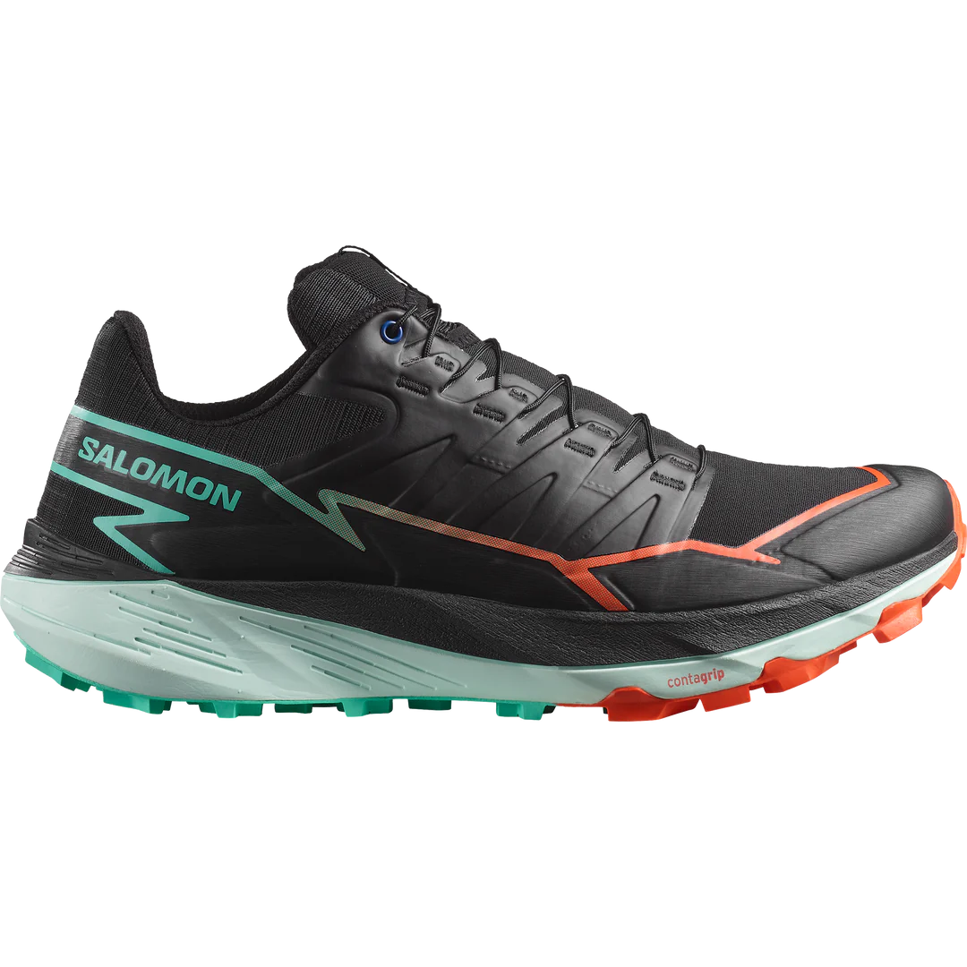 Salomon Thundercross Shoes (Men's) Black/Cherry Tomato/Electric Green - Find Your Feet Australia Hobart Launceston Tasmania