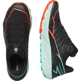 Salomon Thundercross Shoes (Men's) Black/Cherry Tomato/Electric Green - Find Your Feet Australia Hobart Launceston Tasmania