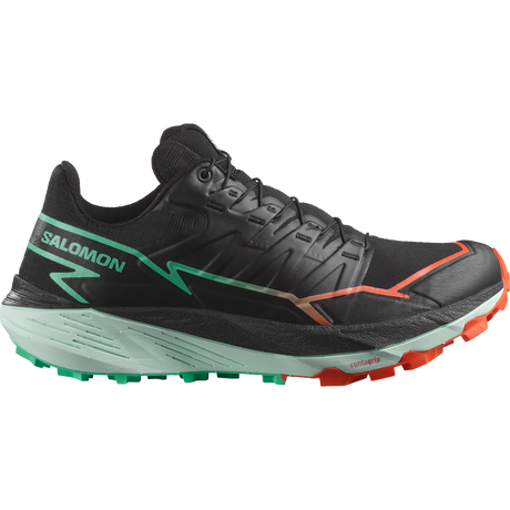 Salomon Thundercross Shoes (Women's) - Black/Cherry Tomato/Electric Green - Find Your Feet Australia Hobart Launceston Tasmania