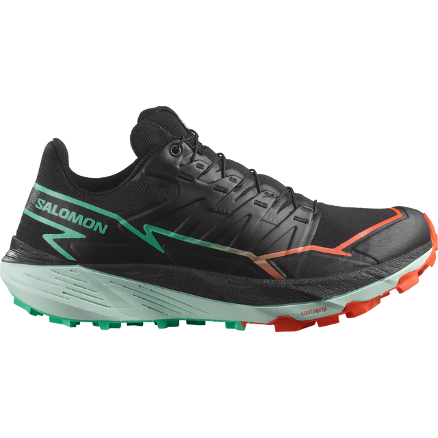 Salomon Thundercross Shoes (Women's) - Black/Cherry Tomato/Electric Green - Find Your Feet Australia Hobart Launceston Tasmania